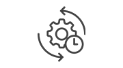 Cog and Clock Icon