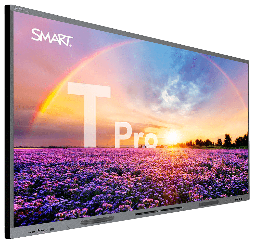 SMART Board T Pro series interactive display shown on an angle